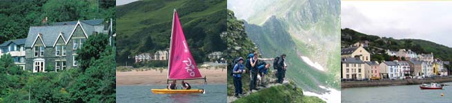 Aberdovey activities including sailing and mountain walking